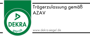 DEKRA-Siegel: Trägerzulassung gemäß AZAV